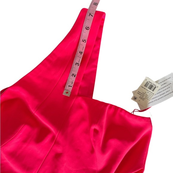 Adian by Adian Mattox One Shoulder Crepe Cutout Long Gown Size 10 - Picture 10 of 14